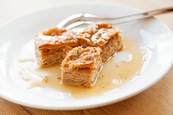 Sobremesa tradicional baklava — Fotografia de Stock