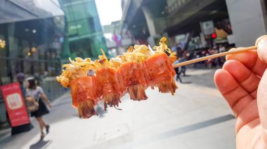 Bangkok Tayland sokak gıda