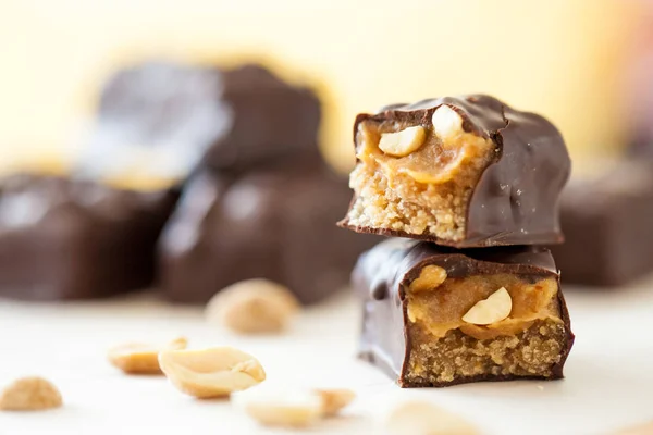 Versión saludable de barras de chocolate — Foto de Stock