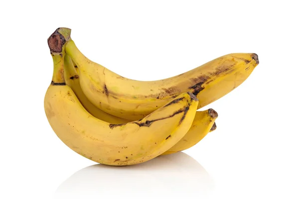 Tre mogna ekologiska bananer — Stockfoto