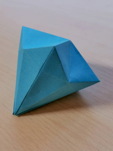 Enkel Origami Diamant För Barn — Stockfoto