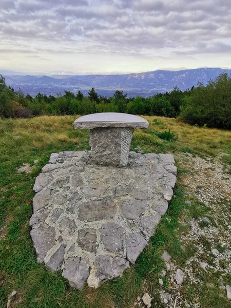 Trstelj Hügel Karst Slowenien Tourismus — Stockfoto