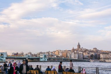 Türk seyreden Boğaz üzerinde doğal bir görünüm