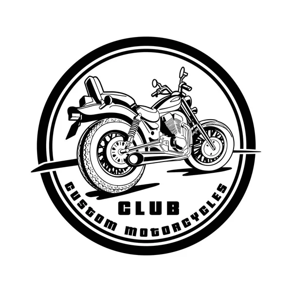 Motocyklový Klub Vlastní Motorka — Stockový vektor