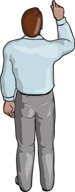 Beyaz arka plan üzerinde izole izometrik iş adamları