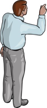 Beyaz arka plan üzerinde izole izometrik iş adamları