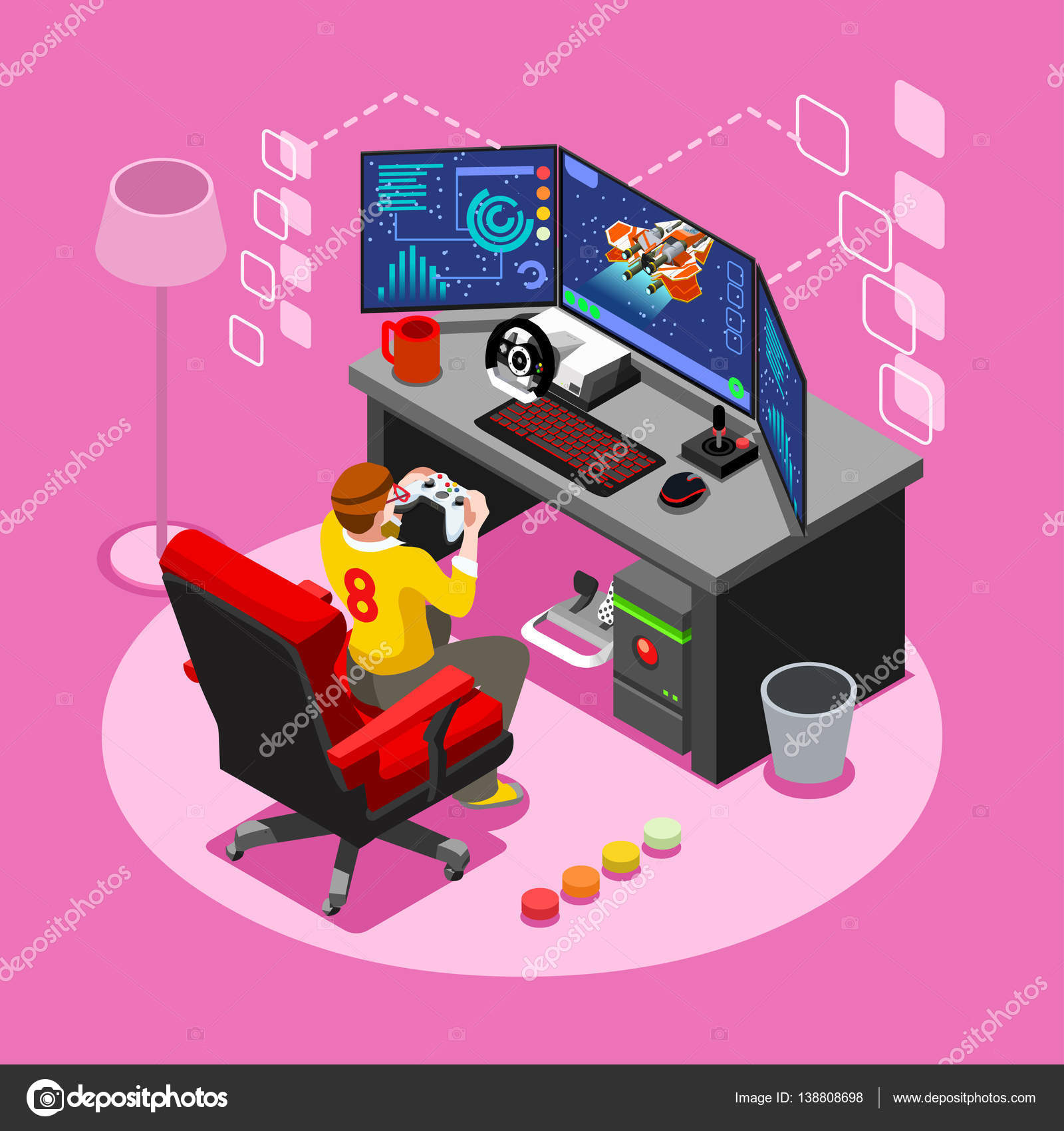 Computer game Illustrations and Clip Art. 11,292 Computer game royalty free  illustrations and drawings availab…