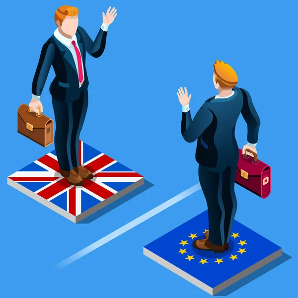 Regno Unito Brexit dall'UE Infografica dell'Unione europea — Vettoriale Stock