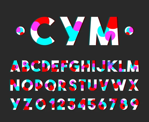 Moderní styl písma vektor typografie abeceda sada — Stockový vektor