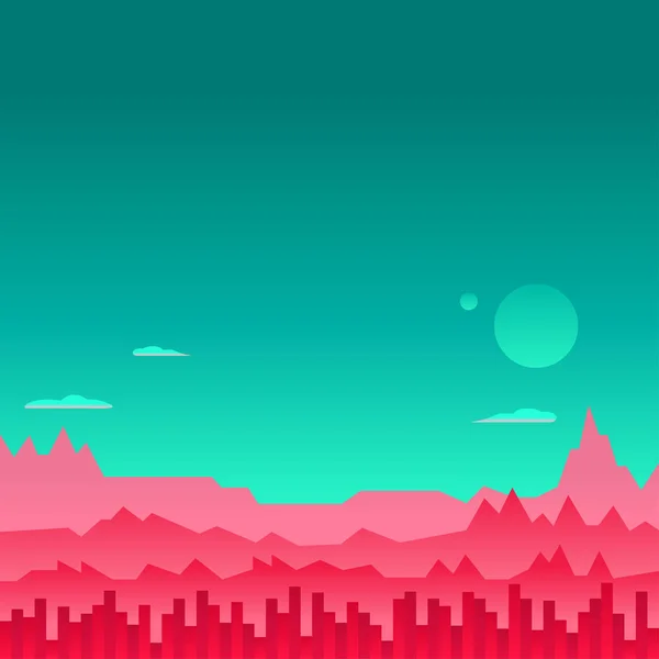 Jogo de arcade fundo Mars Space Vector — Vetor de Stock