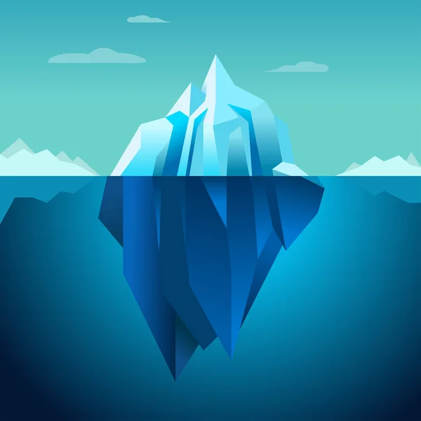 Cartoon iceberg | Cartoon Iceberg Illustration — Stock Vector © Malchev ...