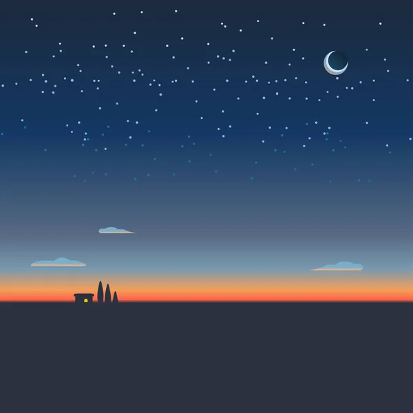Sonnenaufgang Hintergrund oder Sonnenuntergang Tapete Vektor — Stockillustration Sonnenaufgang Hintergrund Tapete Vektor — Stockvektor