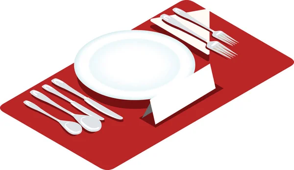Simbol ikon makan malam stiker Xmas - Stok Vektor