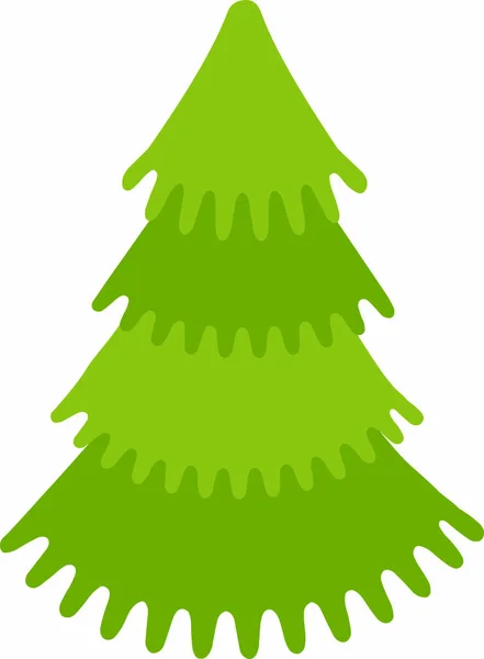 Kerstboom Sticker Xmas pictogram symbool — Stockvector