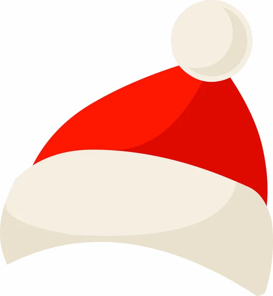 Christmas Santa Hat Sticker Xmas pictogram symbool — Stockvector