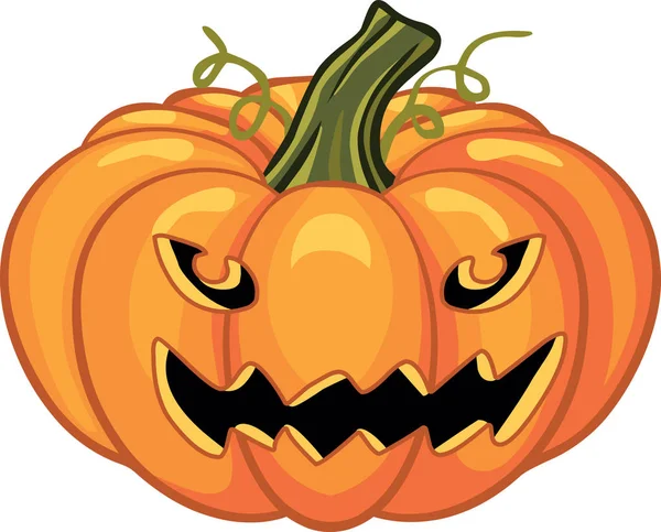 Fiesta de cumpleaños de calabaza halloween — Vector de stock