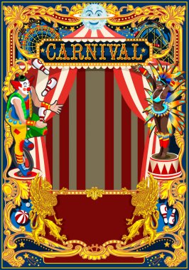 Karnaval Poster sirk tema