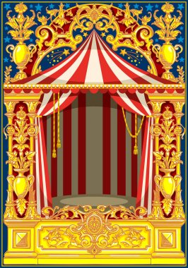 Karnaval Poster Vintage sirk tema