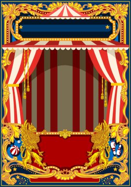 Karnaval Poster sirk çadırı ile
