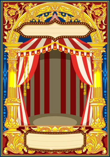 Modèle de cirque de carnaval vecteur — Image vectorielle
