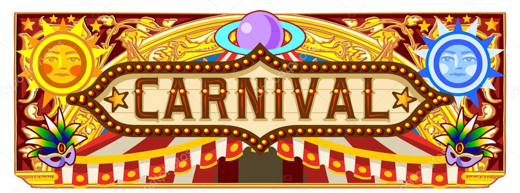 Carnival Banner for Circus Ticket