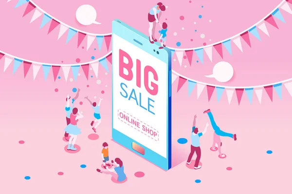 Big Sale Poster Vector — Stock Vector