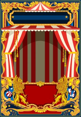 Karnaval Poster sirk çadırı ile