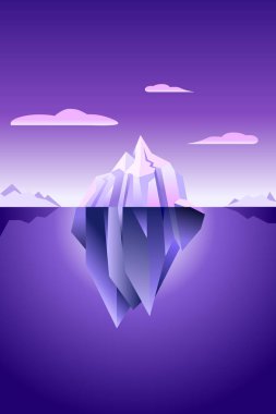 Buzdağı Ultra Violet duvar kağıdı