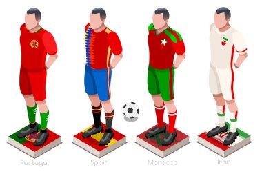 Dünya Kupası futbol takımı vektör