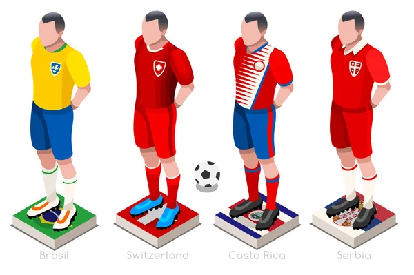 World Cup fotboll skjortor vektor — Stock vektor