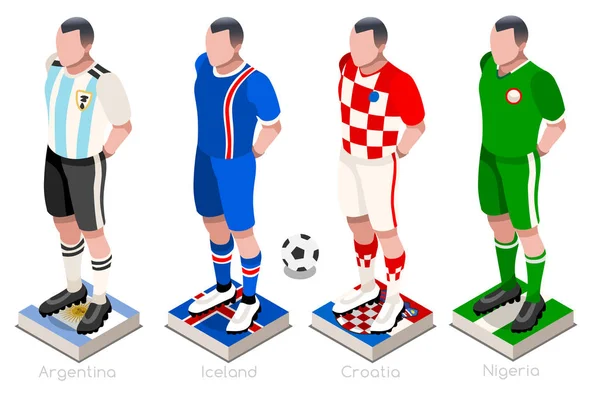 World Cup Soccer grupp vektor — Stock vektor