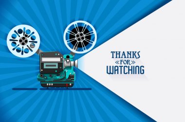 Sinema film başlık ekran vektör