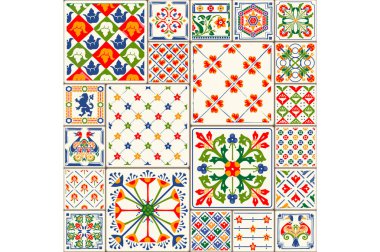 Kiremit dekorasyon kiremitli çizim ile