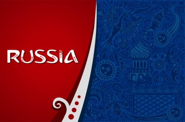 Rusya Dünya Kupası kırmızı arka plan