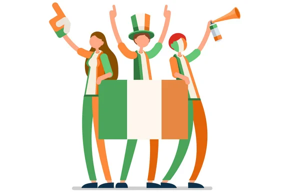 Ірландський прапор Ірландія — стоковий вектор