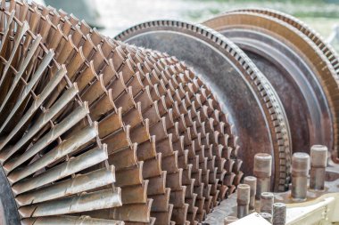 Türbin pervanesi ve gaz türbini motoru pervaneli ve pervaneli türbin pervanesi olarak