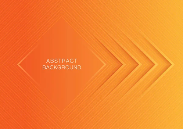 Orange Color Gradient Abstract Background Line Squares Website Flyer Banner — Stock Vector