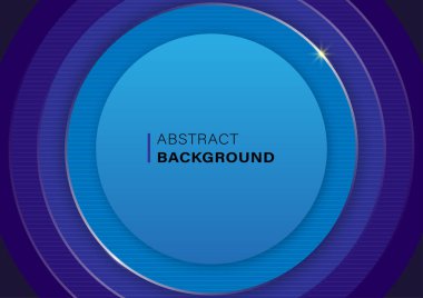 Mavi daire çerçeve birden fazla parçayı istifliyor. Arka plan olarak yatay çizgi, ağ, poster, pankart ya da duvar kağıdı tasarımı. Vektör illüstrasyonu