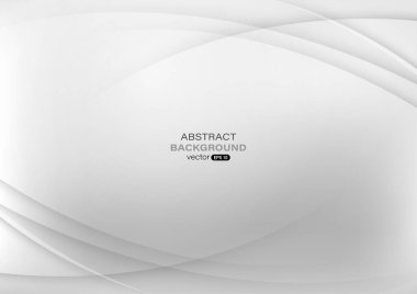 Soyut moda, güzel, beyaz ve gri eğri arka plan. Vektör illüstrasyonu