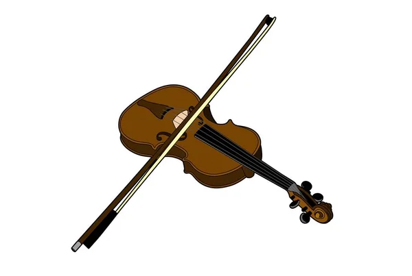 Vettore di un violino — Vettoriale Stock