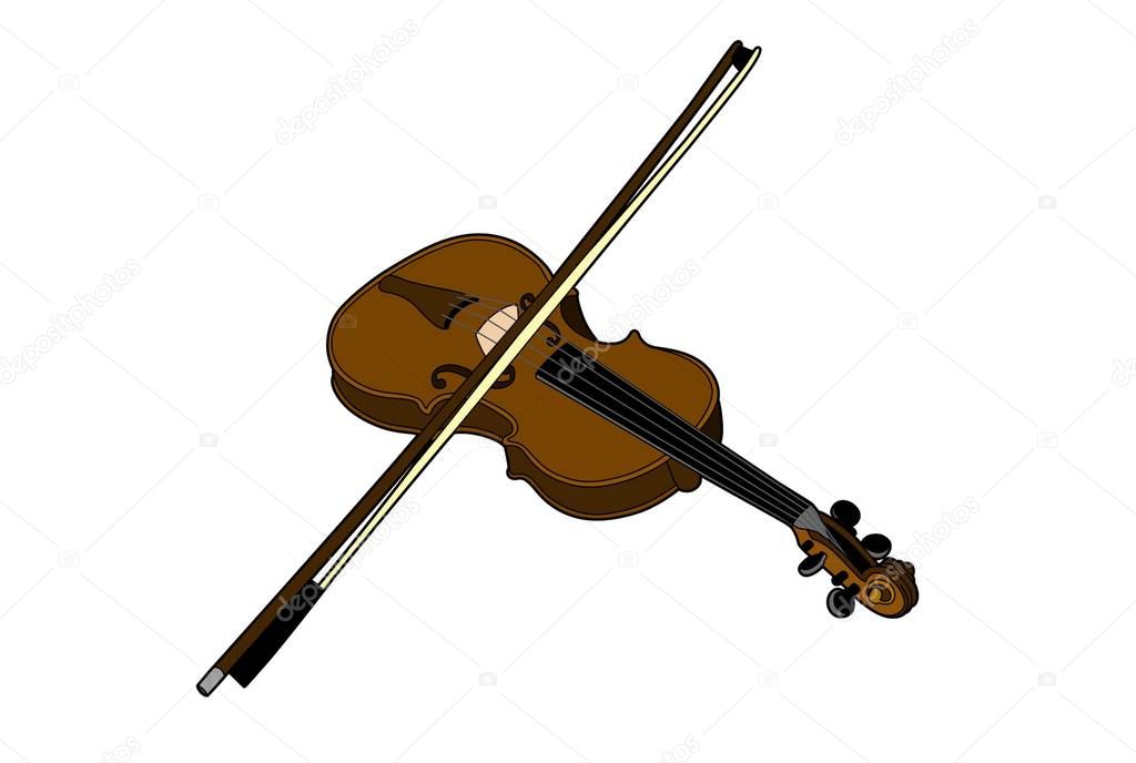 Vector of a violin