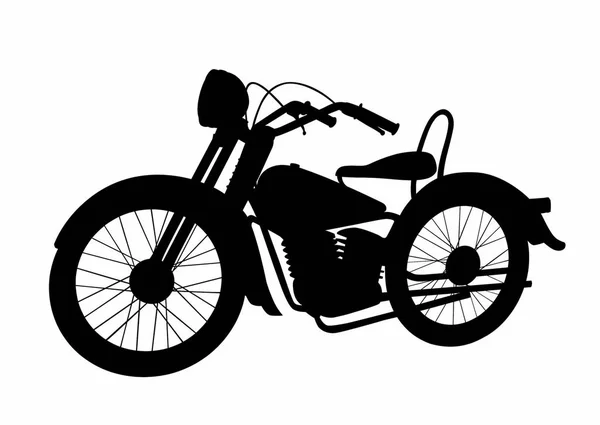 Shadow vintage motorcycle — Stock Vector