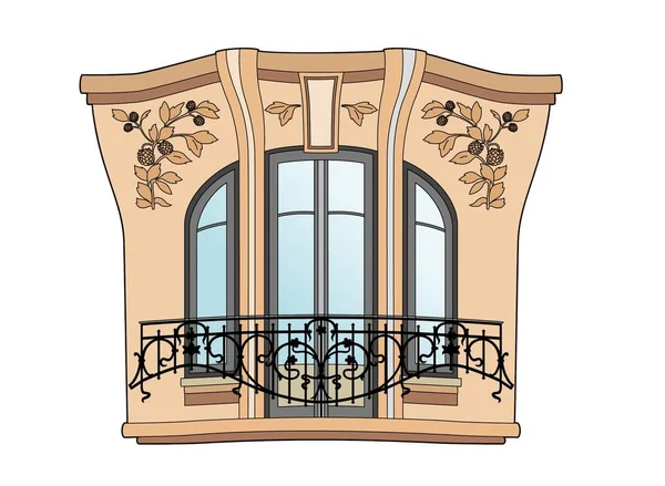 Art Deco Fenster — Stockvektor