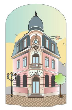 Bir binanın kubbe ile vektör