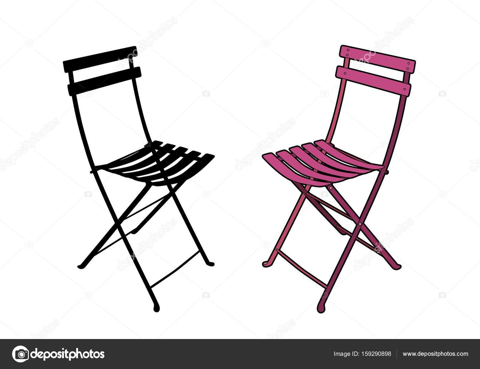 Vecteur d\'une chaise de jardin rose — Image vectorielle Edel_s ... Vecteur d\'une chaise de jardin rose — Image vectorielle Edel_s ...