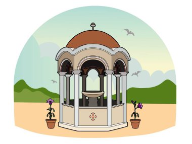 Bir Yunan phial vektör