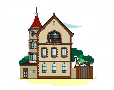 Residence okra vektör