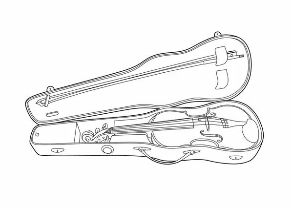Vector de un violín de dibujo — Archivo Imágenes Vectoriales