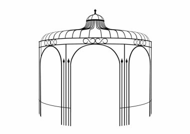 Vektör çizim bir çardak