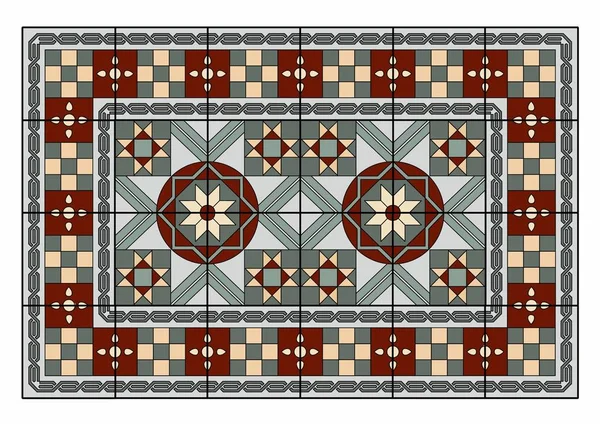 素晴らしいカーペットのイラスト — ストックベクタ